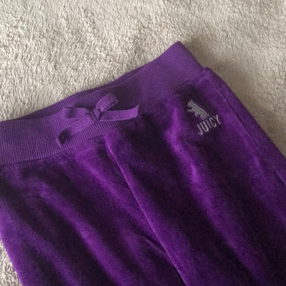 Girly Purple Velour Juicy Couture Sweatsuit Sz S - Picture 6 of 6